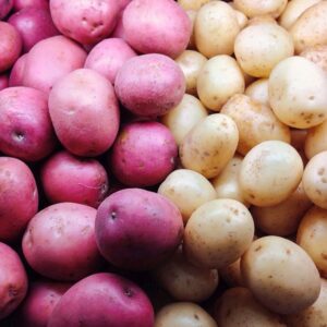 red and white potatoes